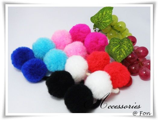 Pom Poms Hair Tie Ponytail Holder So cute For Baby   