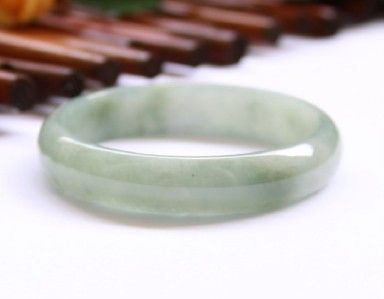   Natural A Grade Untreated Light Green Jadeite Jade Bangle $2500