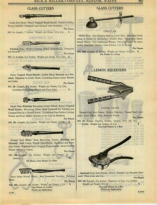 1919 Little Giant Lemon Squeezer Walkers Cork Screw ad  