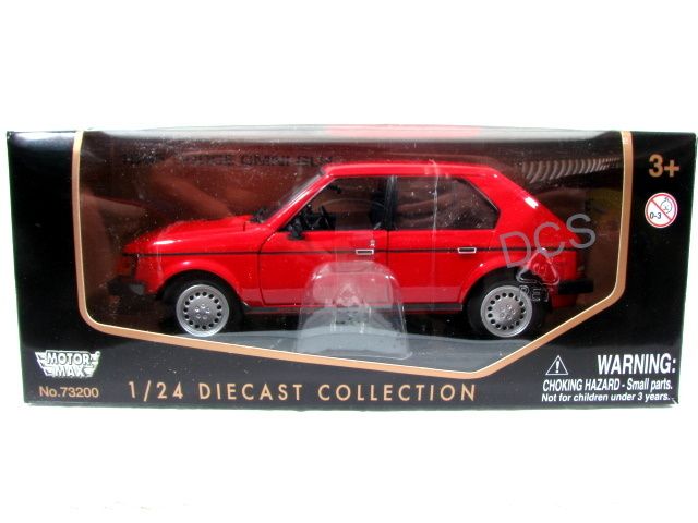 MotorMax 1985 Dodge Omni Turbo Red 1/24 Diecast Car  