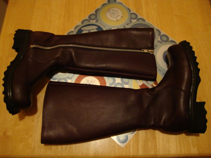 JOHN FLUEVOG CECE LEATHER MOTORCYCLE PLATFORM BOOTS 7  