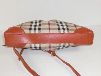 Burberry Orange Haymarket Colours Smithfield Clutch Strap Cross Body 