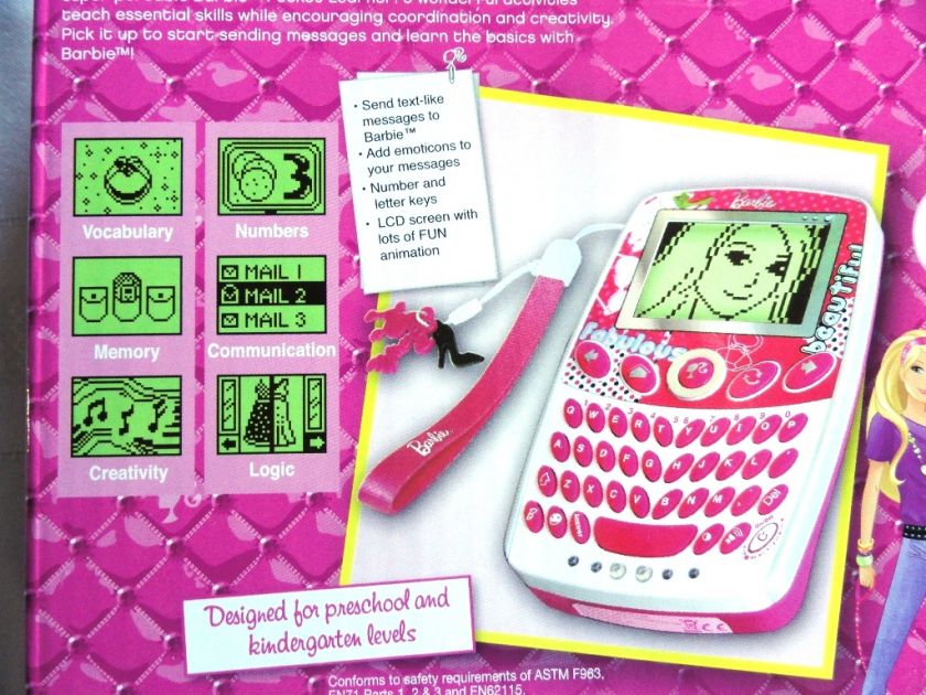 BARBIE POCKET LEARNER Toy Smart Cell Mobile Phone NEW 2011  