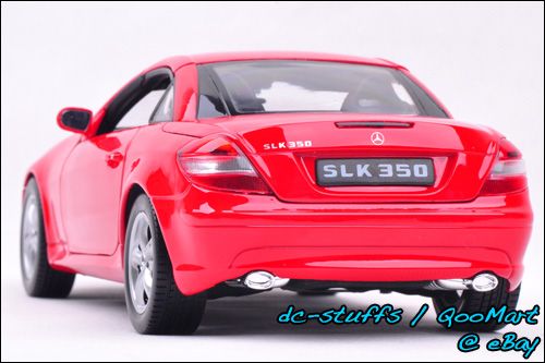 Welly 118 Mercedes Benz SLK 350 Diecast Model Car RED  