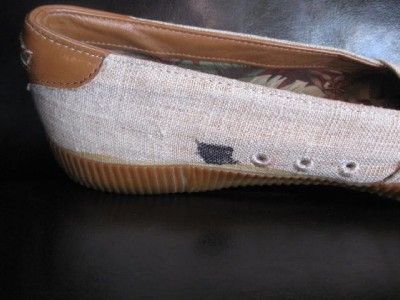 Cole Haan Sporting tan light brown linen loafers boat shoe 11 M  