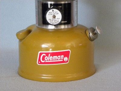 Coleman Lantern 228H Original Gold Bond w/ Red Lettered Pyrex USA 