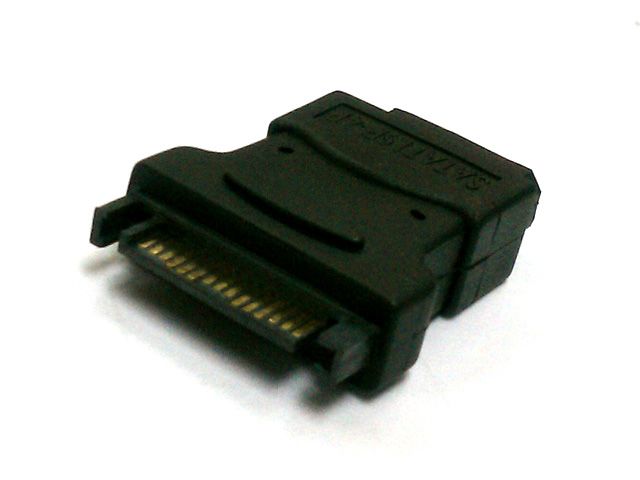 SATA (Male)Power Cable to Molex 4 pin IDE Drive Adapter  