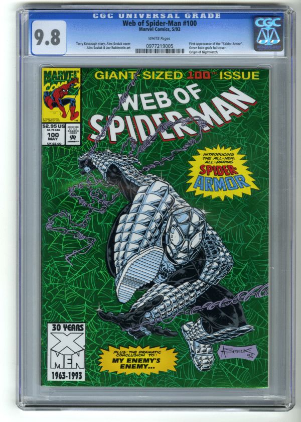 Web Of Spiderman 100 CGC 9.8   