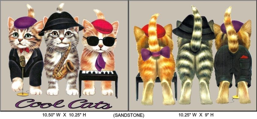   SLEEVE ~ T SHIRT~ BACK & FRONT DESIGN ~ COOL CATS ~ SIZE S   5X