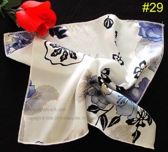 1pc Print Silk Hankie/Scarve/Print Silk Sample 33×33cm  