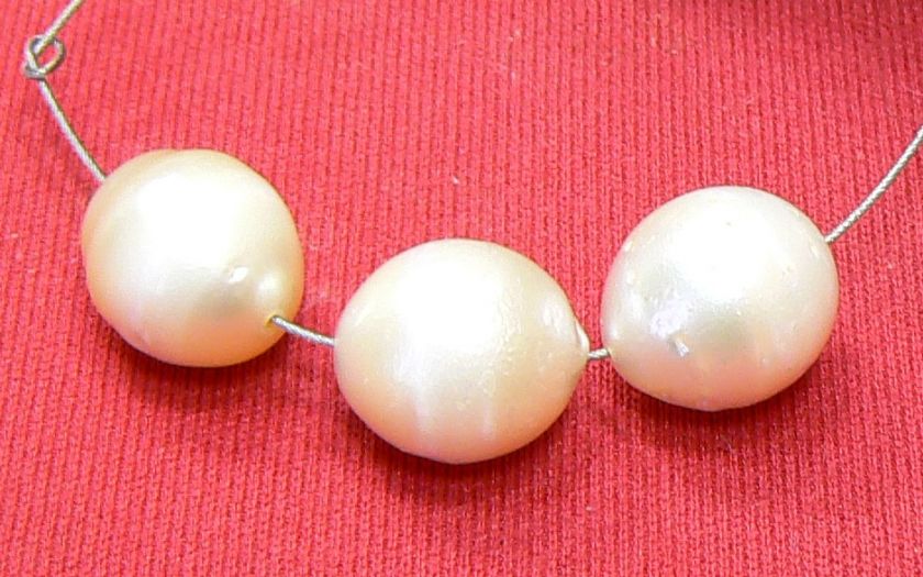 RARE 12mm GENUINE WHITE SALTWATER SOUTH SEA PEARLS  