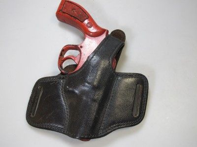 H721 1 HUME Belt Gun Holster S&W Model 10 13 15 19 64 66 2.5 RUGER 