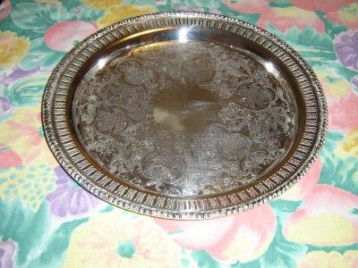 Vintage Rideau silverplate tray  