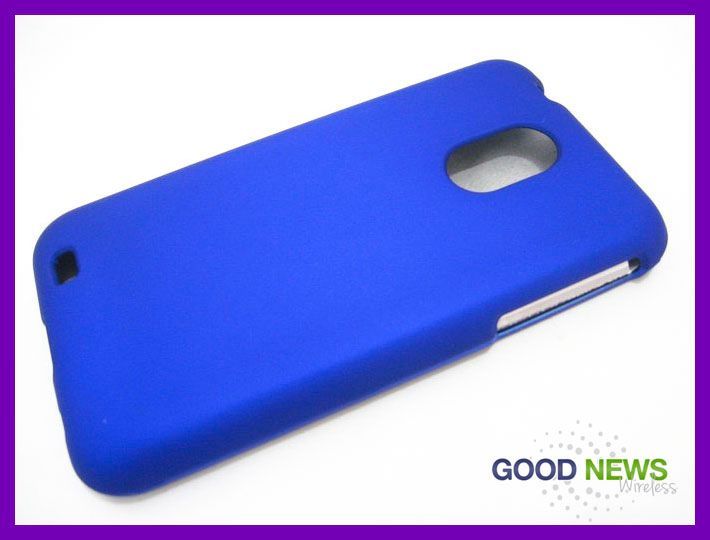 for Sprint Samsung Galaxy S2 Epic 4G Touch   Blue Hard Case Phone 