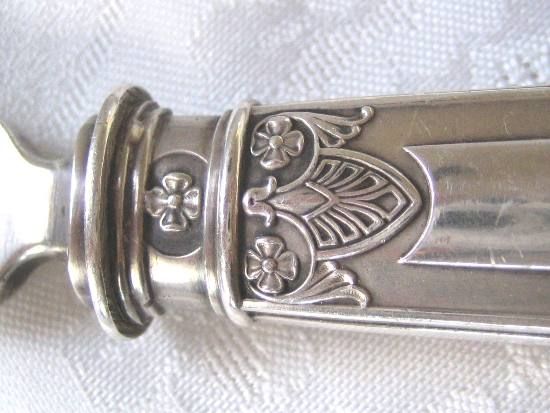 Antique French Sterling Silver Fish Server Empire 2/PS  
