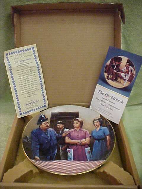 NEW Hamilton Collection HONEYMOONERS Plate #1 W COA/BOX  