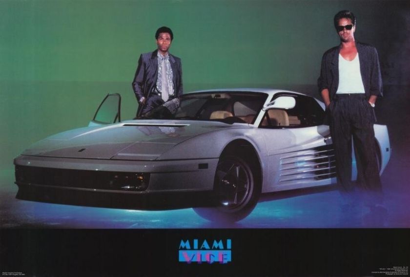 Miami Vice (TV) 27 x 40 TV Poster, Don Johnson, Style C  