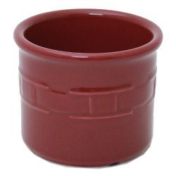 Longaberger Paprika Solid Pottery One Pint Salt Crock  