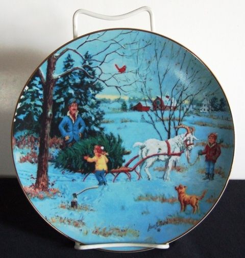 1988 Lowell Davis Plate ~ Country Christmas ~ R.F.D. America ~ LE 