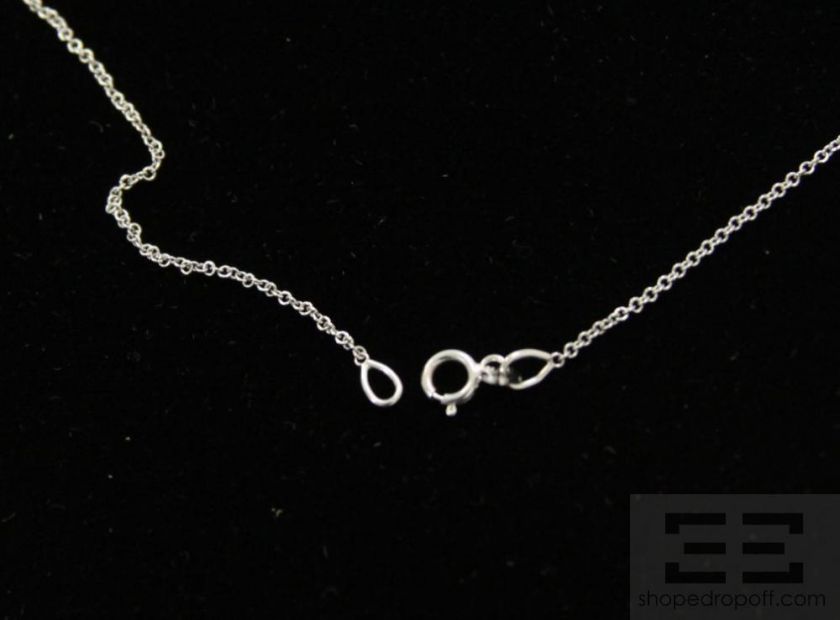 Jennifer Meyer 14K White Gold Wishbone Necklace  