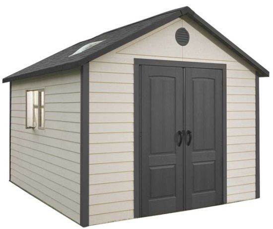 Lifetime 11x13 Plastic Storage Shed Kit 6415 w/ Floor  