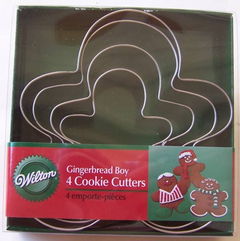 Wilton COOKIE CUTTER SET4 pcs ~ NESTING GINGERBREAD BOY  