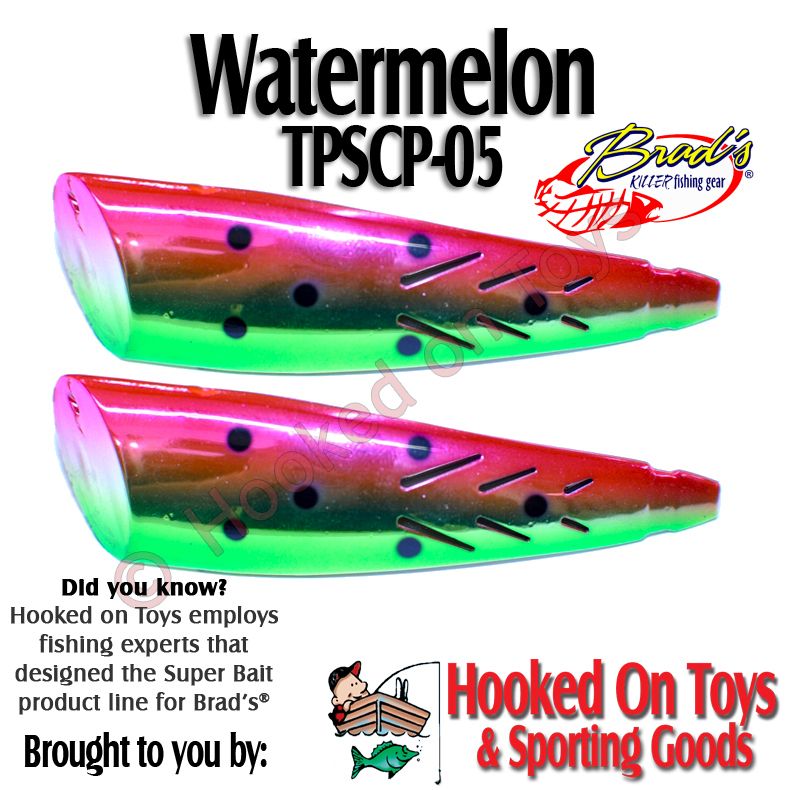 Brads 2 Pack Super Bait Cut Plug Watermelon TPSCP 05  