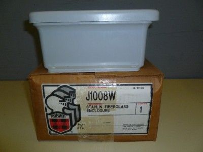 NEW STAHLIN FIBERGLASS ENCLOSURE J1008W 12 x 91/2 x 41/2 J81  