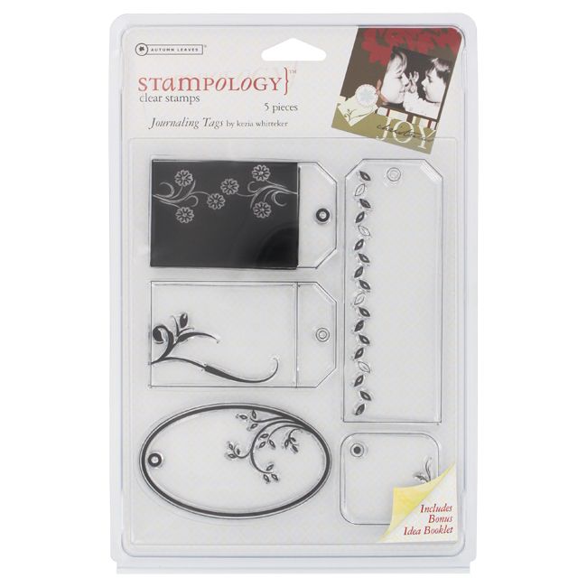 autumn leaves stampology clear stamps design journaling tags quantity 