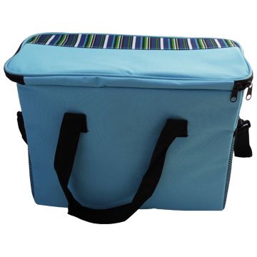 Lunch Picnic Insulated Box Cooler Thermal Bag Large Blue  