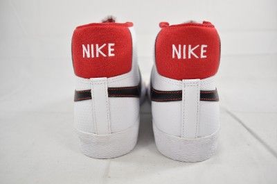 NIKE BLAZER HIGH 315877 104 WHITE BLACK VARSITY RED 10 (3047)  