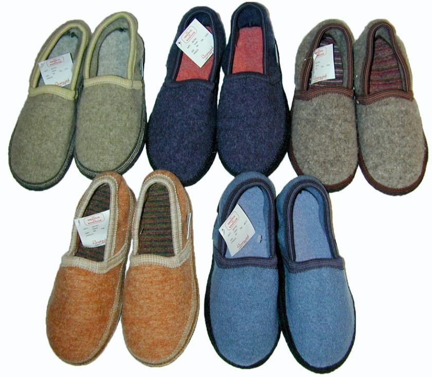   Slipper Moccasin NWT Boiled Wool Unisex Style from Austria  