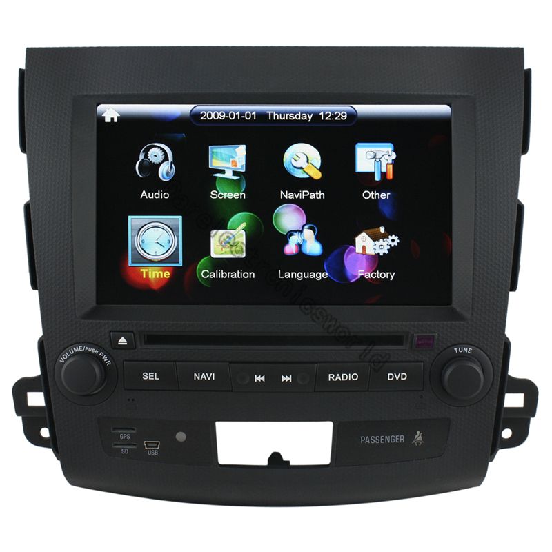 Car DVD Player GPS Navi for 2007 2011 Mitsubishi Outlander iPod 