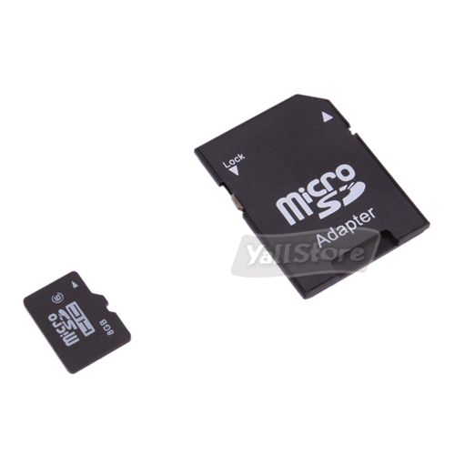 New 8GB 8G B Micro SD Flash High Capacity TF Memory Card With SD 