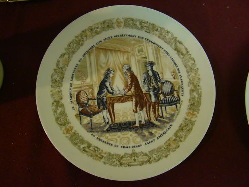 LAFAYETTE LEGACY SECRET CONTRACT 1776 PLATE LIMOGES  