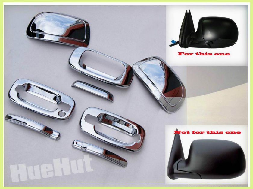 Silverado Sierra Chrome Handle Tailgate Mirror Covers  