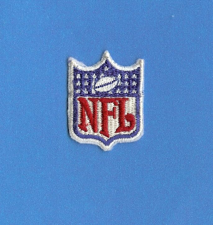 Vintage NFL Logo Shield Collar Neck Tag Patch Crest  