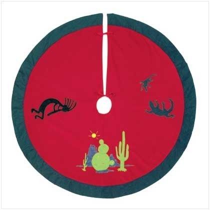   Cactus Kokopelli SouthWestern TREE SKIRT XMAS CHRISTMAS DECOR  