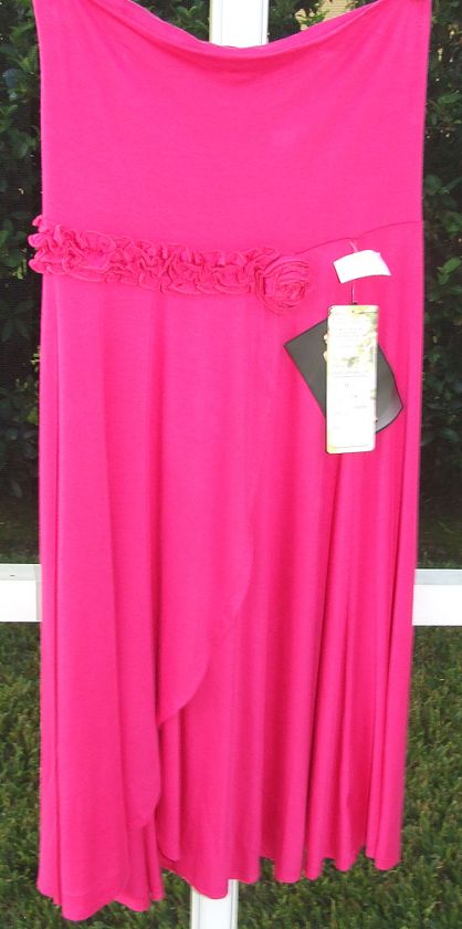 LAPIS CORAL or FUCHSIA 3 WAY DRESS SKIRT TOP L XL NEW  