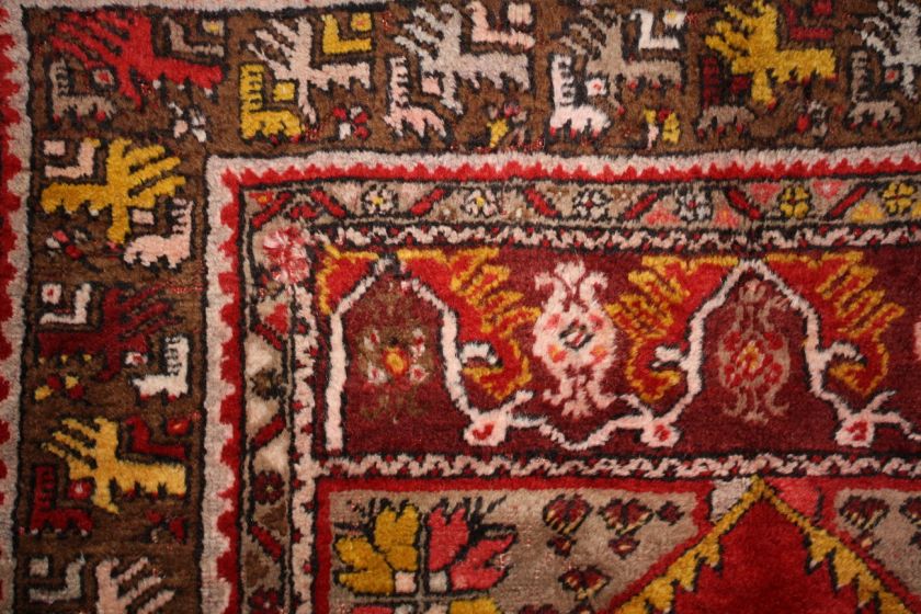 OLD TURKISH KIRSEHIR RUG FROM MIDDLE ANATOLIAN  