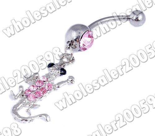 WHOLESALE 300PCS 25styles 18G 42 59MM Navel Belly Dangle Rings