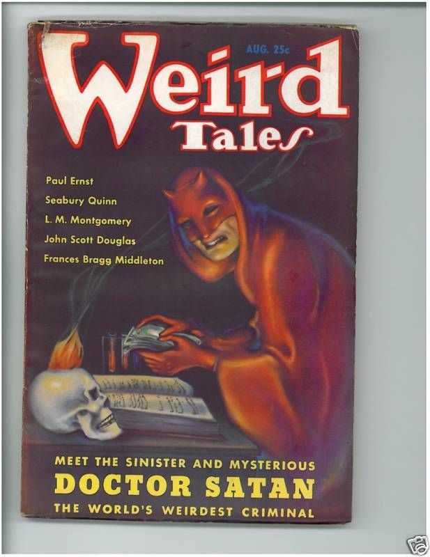 WEIRD TALES AUGUST 1935 DR SATAN MARGARET BRUNDAGE PULP  