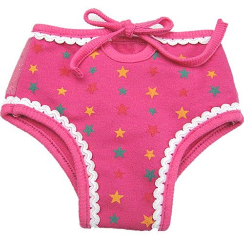 Print Lace Tied Diaper Pants Underpants Underwear Dog Clothes  