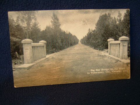 Big Bay Bridge. Tobermory, Ontario, Canada. Fine detail. Unused 