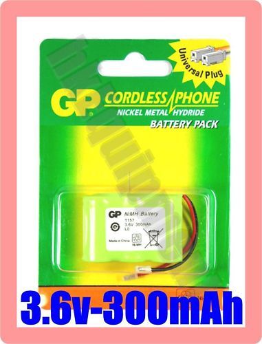 GP T157 P P301 301 KX A36A 3.6v Cordless Phone Battery  