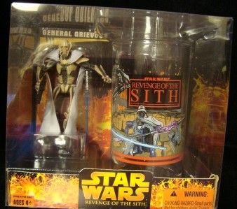 STAR WARS GENERAL GRIEVOUS CHARACTER CUP&FIGURE LIGHTSABER PISTOL 