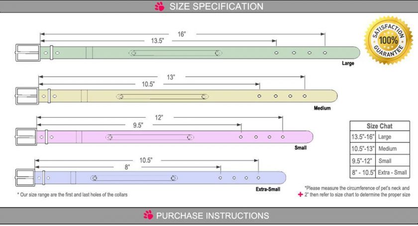 Please  follow these instructions below when you purchase our collars 