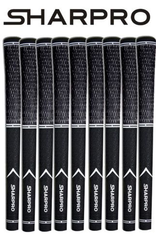 SHARPRO DUALCORD Velvet Golf Grips Pride Black  