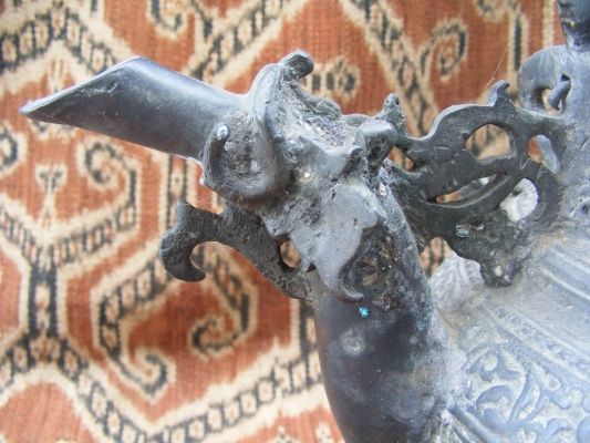   Naga ~ Antique BRUNEI KETTLE Teapot Metal Casting Artifact  