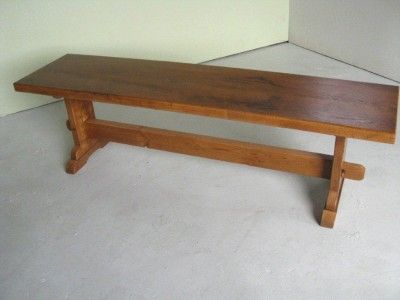 New 5 ft Oak Wooden Rustic Bench  